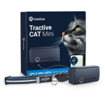 Tractive CAT mini GPS Pet Tracker Γάτας με Κολάρο Dark Blue (Τεμάχιο)-