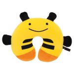 Παιδικό Μαξιλαράκι Αυχένα Ταξιδιού Happy Confort Μέλισσα 27cm x 23cm Μαύρο-Κίτρινο 1 Τεμάχιο