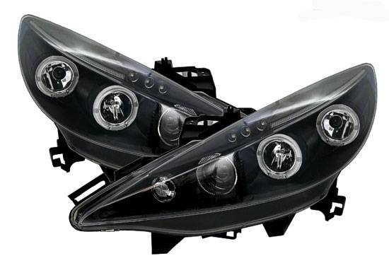 ALL IN POINT ΦΑΝΑΡΙΑ ΓΙΑ PEUGEOT 207 3D/5D 2006-2009 ANGEL EYES (ΜΑΥΡΑ) - 2 ΤΕΜ. - AIN- LEFKELIS.GR