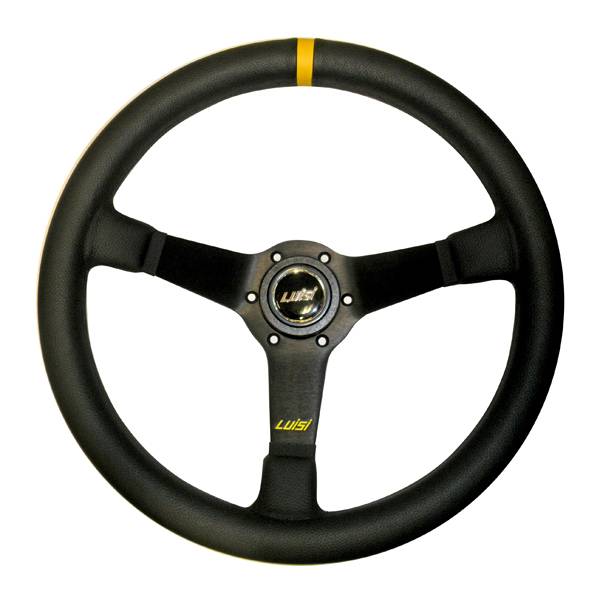 ALL IN POINT ΤΙΜΟΝΙ MIRAGE CORSA 350mm ΒΑΘΟΣ 75mm ΔΕΡΜΑΤΙΝΟ ΜΑΥΡΟ LUISI - AIN-167874 LEFKELIS.GR