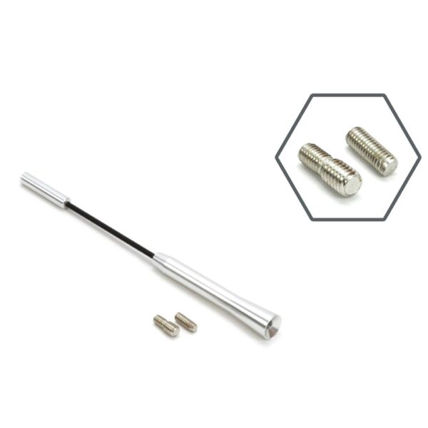 ΚΕΡΑΙΑ ΑΝΤΜ05 18cm ΧΡΩΜΙΟ ΜΕ 2 ΑΝΤΑΠΤΟΡΕΣ 5-6mm AMiO – 1 ΤΕΜ. - Image 2