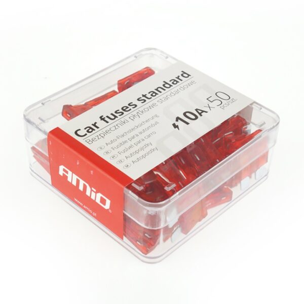 ALL IN POINT ΑΣΦΑΛΕΙΕΣ STANDARD 10A AMiO - 50 ΤΕΜ. ΚΟΥΤΙ - AIN-166847 iluma.GR