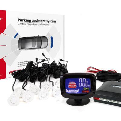 ALL IN POINT ΣΥΣΤΗΜΑ ΠΑΡΚΑΡΙΣΜΑΤΟΣ 12V ΜΕ 8 ΑΙΣΘΗΤΗΡΕΣ (ΛΕΥΚΟ) 22mm ΚΑΙ ΟΘΟΝΗ LED- GRAF AMIO - 1 ΤΕΜ. - AIN-170513 LEFKELIS.GR