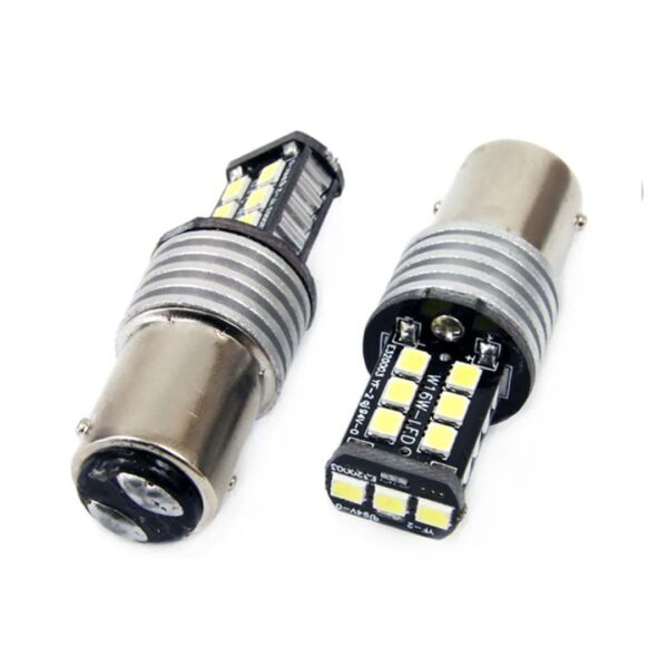 ALL IN POINT P21/5W 1157 12-24V 7.5W 6.000K 800lm LED CAN-BUS 15SMD 2835 ΑΜΙΟ -2ΤΕΜ - AIN-166844 LEFKELIS.GR