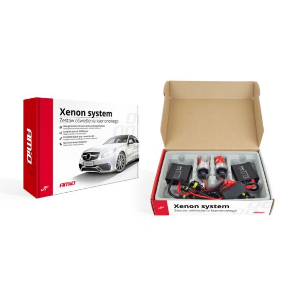 H4-3 8000K 12V BIXENON KIT XENON SLIM BALLAST 35W AMiO - 1 ΤΕΜ. - Image 2