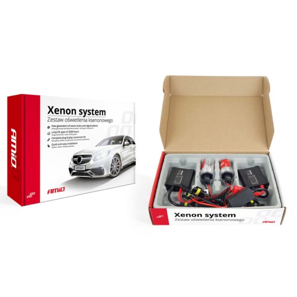 H7M 6000K 9-16V KIT XENON SLIM BALLAST 35W AMiO – 1 ΤΕΜ. - Image 2