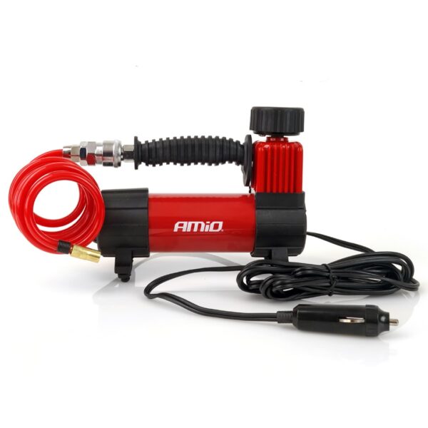 ΚΟΜΠΡΕΣΕΡ ΑΕΡΑ ΕΛΑΣΤΙΚΩΝ ΜΕΤΑΛΛΙΚΟ ACOMP-05 12V 100psi 7bar 28l/min ΜΕ ΦΙΣ ΑΝΑΠΤΗΡΑ ΚΑΙΚΑΛΩΔΙΟ 300cm AMiO - 1 ΤΕΜ. - Image 2