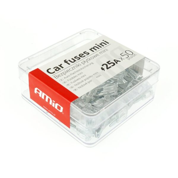 ALL IN POINT ΑΣΦΑΛΕΙΕΣ MINI 25A AMiO - ΚΟΥΤΙ 50 ΤΕΜ. - AIN-167492 iluma.GR