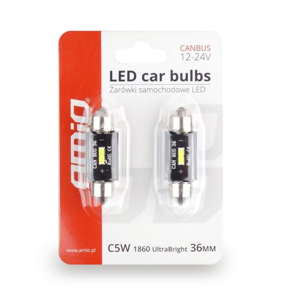 1W 5600K 1LED ULTRA BRIGHT CAN-BUS FESTOON (ΛΕΥΚΟ) AMiO - 2 ΤΕΜ. - AIN-167261 LEFKELIS.GR