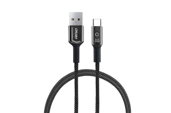 ALL IN POINT ΚΑΛΩΔΙΟ ΦΟΡΤΙΣΗΣ ΚΑΙ ΣΥΓΧΡΟΝΙΣΜΟΥ FAST CHARGE (ΤΑΧΕΙΑΣ ΦΟΡΤΙΣΗΣ) USB ΓΙΑ MICRO USB 100cm FullLINK UC-11 AMIO - AIN-168840 LEFKELIS.GR