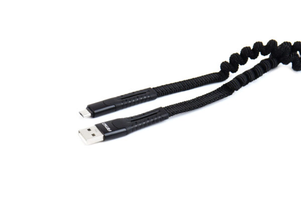 ΚΑΛΩΔΙΟ ΦΟΡΤΙΣΗΣ ΚΑΙ ΣΥΓΧΡΟΝΙΣΜΟΥ ΣΠΙΡΑΛ USB ΓΙΑ MICRO USB 120cm FullLINK UC-12 AMIO - Image 2