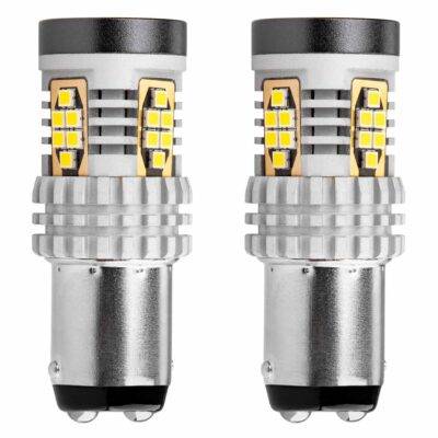 ALL IN POINT ΛΑΜΠΑΚΙΑ ΔΙΠΟΛΙΚΑ LED ΛΕΥΚΑ CAN-BUS P21/5w BAY15D 12/24V 24xSMD 3020 ΑMiO - 2 TEM. - AIN-176795 LEFKELIS.GR