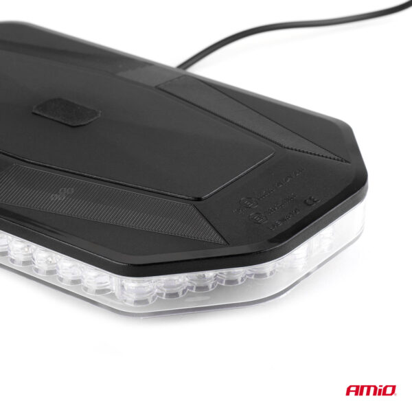 ΦΑΡΟΣ/ΜΠΑΡΑ 12>24V 48SMD LED ΠΟΡΤΟΚΑΛΙ ΜΕ ΦΙΣ ΑΝΑΠΤΗΡΑ & ΜΑΓΝΗΤΙΚΗ ΒΑΣΗ 293x171x46mm​ AMIO -1 ΤΕΜ. - Image 2