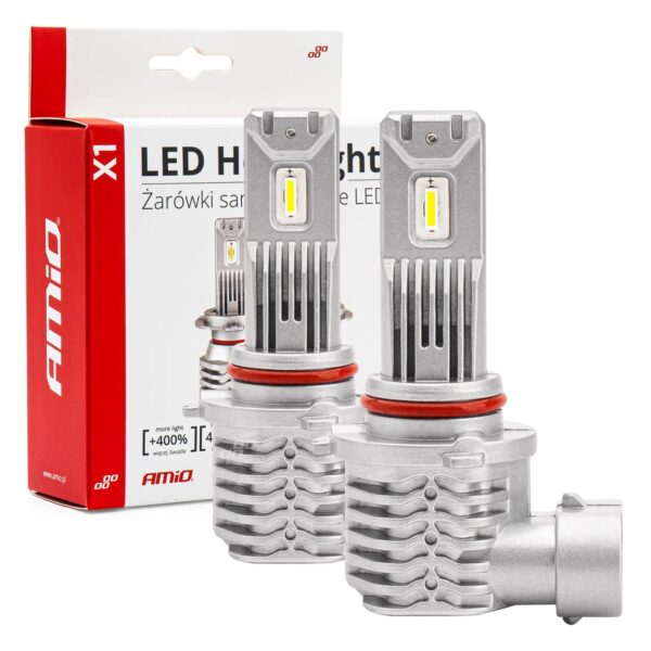 ALL IN POINT ΛΑΜΠΕΣ LED HΒ4 9006 10-16V 40W 6.500K 4400lm (ΨΥΚΤΡΑ) X1 SERIES AMIO - 2ΤΕΜ. - AIN-175260 LEFKELIS.GR