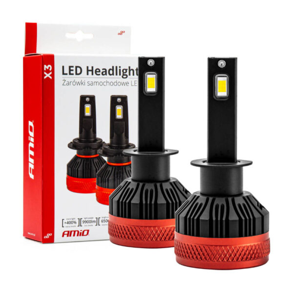 ALL IN POINT ΛΑΜΠΕΣ LED H1 9-16V 92W 6.500K 9900lm CANBUS ΜΕ ΑΝΕΜΙΣΤΗΡΑΚΙ X3 SERIES AMIO - 2ΤΕΜ. - AIN-177324 LEFKELIS.GR