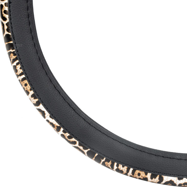 ΚΑΛΥΜΜΑ ΤΙΜΟΝΙΟΥ 37-39cm SWC-43-M ΜΑΥΡΟ/ΛΕΟΠΑΡ (LEOPARD) AMIO - 1 ΤΕΜ. - Image 2