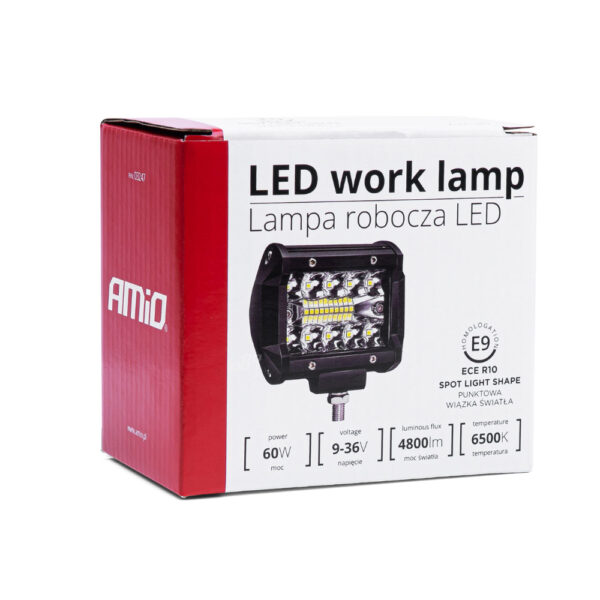 ΠΡΟΒΟΛΕΑΣ ΕΡΓΑΣΙΑΣ WORKING LAMP LED 20xSMD 60W 9-36V 6.500K 4.800lm 95x74x55mm AWL36 ΑMiO - 1 TEM. - Image 2