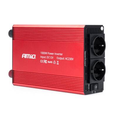 ALL IN POINT INVERTER 12>230V 1000W>2000W 3x230V socket PI05 ΑMiO - 1 TEM. - AIN-177352 LEFKELIS.GR