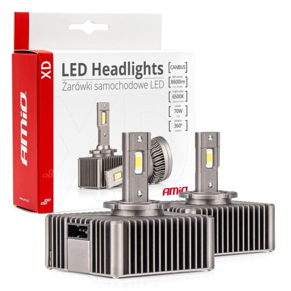 ALL IN POINT ΛΑΜΠΕΣ LED D5S 9>16V 70W 6.500K 8600lm (ΜΕ ΨΥΚΤΡΑ) XD SERIES ΑΜΙΟ - 2 ΤΕΜ. - AIN-181864 LEFKELIS.GR