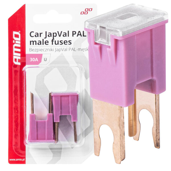 ALL IN POINT ΑΣΦΑΛΕΙΕΣ JapVal PAL U ΑΡΣΕΝΙΚΕΣ 30A ΣΕ ΡΟΖ ΧΡΩΜΑ AMIO - 2 Τεμ. - AIN-181252 iluma.GR