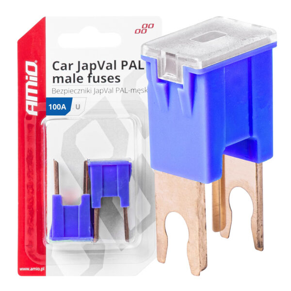 ALL IN POINT ΑΣΦΑΛΕΙΕΣ JapVal PAL U ΑΡΣΕΝΙΚΕΣ 100A ΣΕ ΜΠΛΕ ΧΡΩΜΑ AMIO - 2 Τεμ. - AIN-181257 iluma.GR