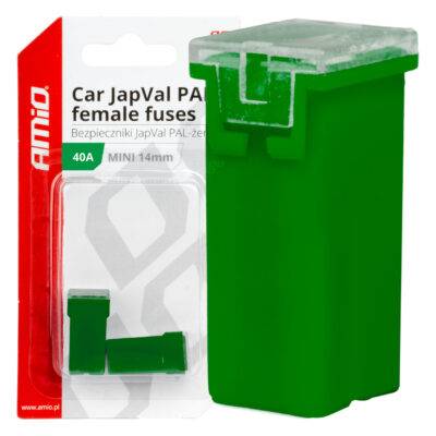 ALL IN POINT ΑΣΦΑΛΕΙΕΣ JapVal PAL ΜΙΝΙ 14mm ΘΗΛΥΚΕΣ 40A ΣΕ ΠΡΑΣΙΝΟ ΧΡΩΜΑ AMIO - 2 Τεμ. - AIN-181285 LEFKELIS.GR