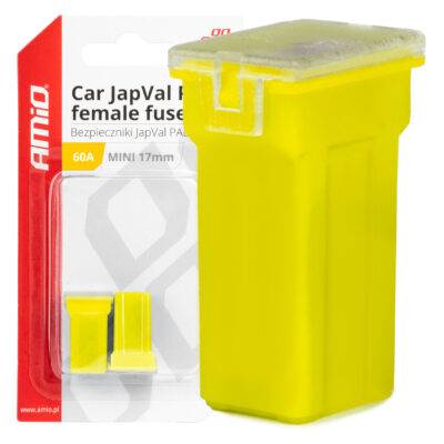 ALL IN POINT ΑΣΦΑΛΕΙΕΣ JapVal PAL ΜΙΝΙ 17mm ΘΗΛΥΚΕΣ 60A ΣΕ ΚΙΤΡΙΝΟ ΧΡΩΜΑ AMIO - 2 Τεμ. - AIN-181294 LEFKELIS.GR