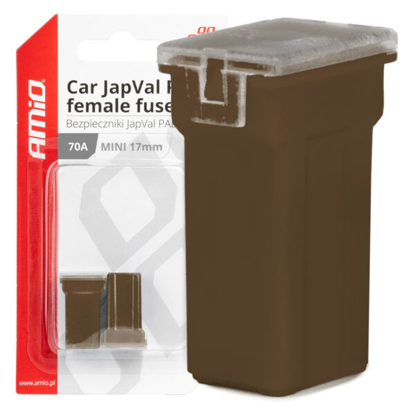 ALL IN POINT ΑΣΦΑΛΕΙΕΣ JapVal PAL ΜΙΝΙ 17mm ΘΗΛΥΚΕΣ 70A ΣΕ ΚΑΦΕ ΧΡΩΜΑ AMIO - 2 Τεμ. - AIN-181295 iluma.GR
