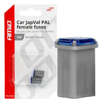 ALL IN POINT ΑΣΦΑΛΕΙΕΣ JapVal PAL ΜICRO 11mm ΘΗΛΥΚΕΣ 15A ΣΕ ΓΚΡΙ ΧΡΩΜΑ AMIO - 2 Τεμ. - AIN-181304 LEFKELIS.GR