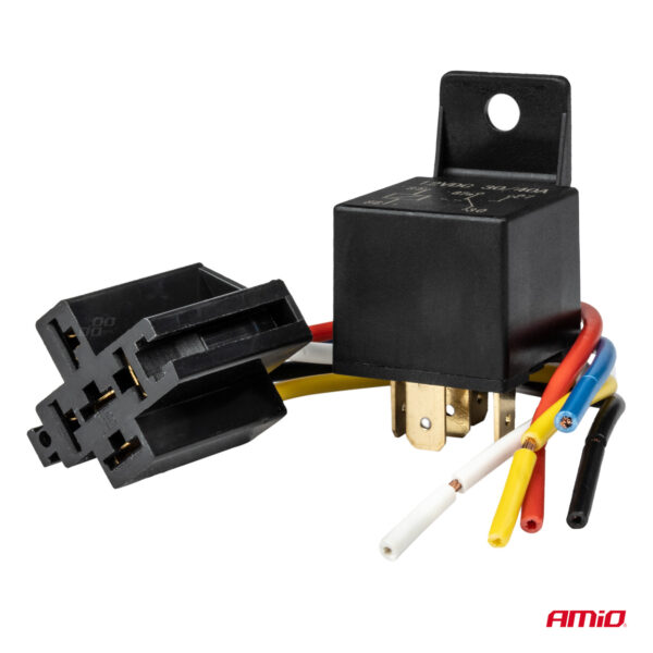 ΡΕΛΕ ΜΕ ΚΑΛΩΔΙΩΣΗ 12V 40A 5 ΕΠΑΦΩΝ ΓΙΑ ΑΥΤΟΜΑΤΑ ΦΩΤΑ ΗΜΕΡΑΣ/ΣΥΝΑΓΕΡΜΟ ΑΥΤΟΚΙΝΗΤΟΥ/ΚΛΕΙΔΑΡΙΑ ΑΝΑΦΛΕΞΗΣ ΑMiO - 1 TEM. - Image 2