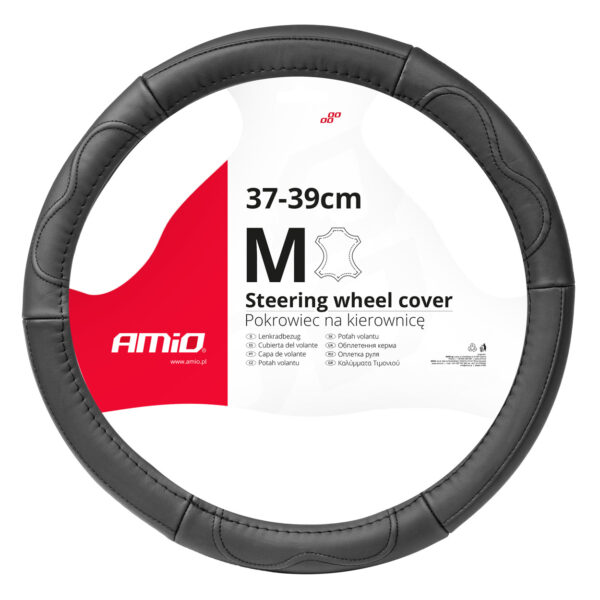 ALL IN POINT ΚΑΛΥΜΜΑ ΤΙΜΟΝΙΟΥ ΑΠΟ ΤΕΧΝΟΔΕΡΜΑ 37-39CM SWC-49-Μ ΣΕ ΜΑΥΡΟ ΧΡΩΜΑ ΜΕ ΜΑΥΡΕΣ ΡΑΦΕΣ AMIO - 1 ΤΕΜ. - AIN-180457 iluma.GR