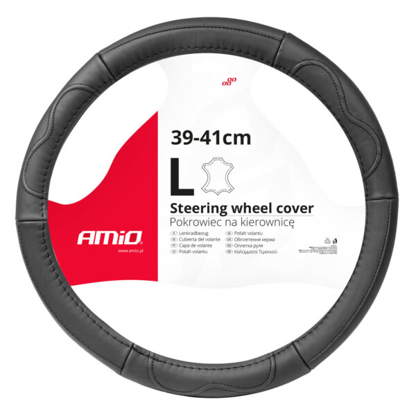 ALL IN POINT ΚΑΛΥΜΜΑ ΤΙΜΟΝΙΟΥ ΑΠΟ ΤΕΧΝΟΔΕΡΜΑ 39-41CM SWC-49-L ΣΕ ΜΑΥΡΟ ΧΡΩΜΑ ΜΕ ΜΑΥΡΕΣ ΡΑΦΕΣ AMIO - 1 ΤΕΜ. - AIN-180458 iluma.GR