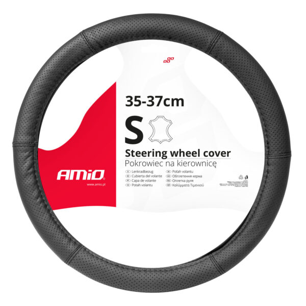 ALL IN POINT ΚΑΛΥΜΜΑ ΤΙΜΟΝΙΟΥ ΑΠΟ ΔΕΡΜΑ (M) 37/39cm SWC-50-M ΣΕ ΜΑΥΡΟ ΧΡΩΜΑ ΤΡΥΠΗΤΟ ΜΕ ΜΑΥΡΕΣ ΡΑΦΕΣ ΑΜΙΟ - 1 ΤΕΜ. - AIN-183932 iluma.GR