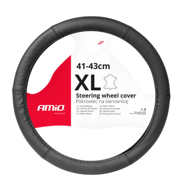 ALL IN POINT ΚΑΛΥΜΜΑ ΤΙΜΟΝΙΟΥ ΑΠΟ ΤΕΧΝΟΔΕΡΜΑ (ΧL) 41-43cm SWC-50-ΧL ΣΕ ΜΑΥΡΟ ΧΡΩΜΑ ΤΡΥΠΗΤΟ ΜΕ ΜΑΥΡΕΣ ΡΑΦΕΣ AMIO - 1 ΤΕΜ. - AIN-181117 iluma.GR