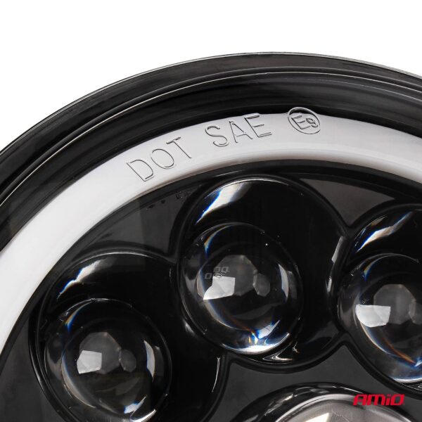 ΠΡΟΒΟΛΕΑΣ ΕΡΓΑΣΙΑΣ ΣΤΡΟΓΓΥΛΟΣ LED SKULL 5.500lm 9>36V 60W 6.000K -Φ170x170x65mm 4 ΧΡΗΣΕΩΝ ΑΜΙΟ - 1 ΤΕΜ. - Image 2
