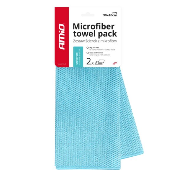 ALL IN POINT ΠΑΝΑΚΙΑ ΚΑΘΑΡΙΣΜΟΥ ΜΙΚΡΟΦΙΜΠΡΑ UNIVERSAL 30x40cm 350gr AMIO - 2 Τεμ. - AIN-182122 LEFKELIS.GR