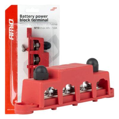 ALL IN POINT ΜΠΑΡΑ ΚΑΛΩΔΙΩΝ / ΤΕΡΜΑΤΙΚΟ 4 ΘΕΣΕΩΝ max 48V  AMIO - 1 Τεμ. - AIN-182671 LEFKELIS.GR