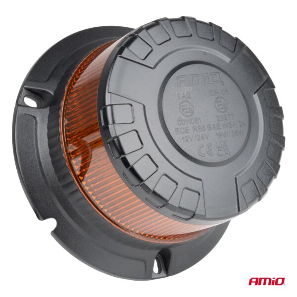 ΦΑΡΟΣ HEAVY DUTY W28B 12/24V ΠΟΡΤΟΚΑΛΙ 16LED ΒΙΔΩΤΟΣ Υ77mm Φ110mm AMIO - 1 τεμ. - Image 2