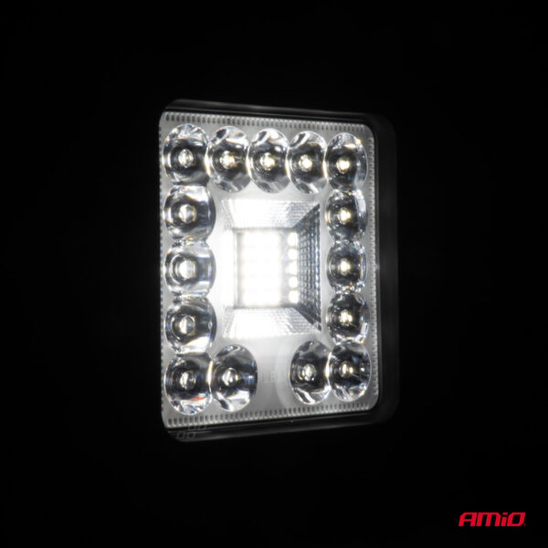 ΠΡΟΒΟΛΕΑΣ ΕΡΓΑΣΙΑΣ ΤΕΤΡΑΓΩΝΟΣ LED 96W 9-36V 8.000lm 6.500K AWL61 AMIO - 1 ΤΕΜ. - Image 2