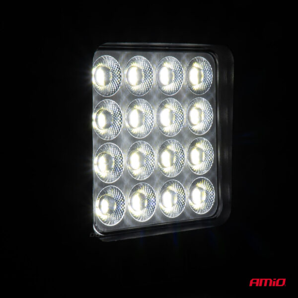 ΠΡΟΒΟΛΕΑΣ ΕΡΓΑΣΙΑΣ ΤΕΤΡΑΓΩΝΟΣ LED 192W 9-36V 12.000lm 6.500K AWL64 AMIO - 1 ΤΕΜ. - Image 2
