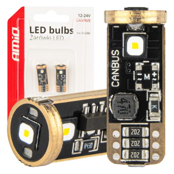 ALL IN POINT ΛΑΜΠΑΚΙΑ T10 W5W 12V/24V LED CAN-BUS 3xSMD 3838 ΛΕΥΚΟ 5500K ΑΜΙΟ - 2 ΤΕΜ. - AIN-183765 LEFKELIS.GR