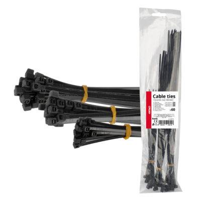 ALL IN POINT ΔΕΜΑΤΙΚΑ/ΔΕΤΙΚΑ ΚΑΛΩΔΙΩΝ TIE WRAP(ΤΑΙΡΑΠ) 3.6x200mm / 3.6x300mm / 4.6x350mm ΜΑΥΡΟ ΧΡΩΜΑ ΣΕΤ ΑΜΙΟ - 60 ΤΕΜ. - AIN-183779 LEFKELIS.GR