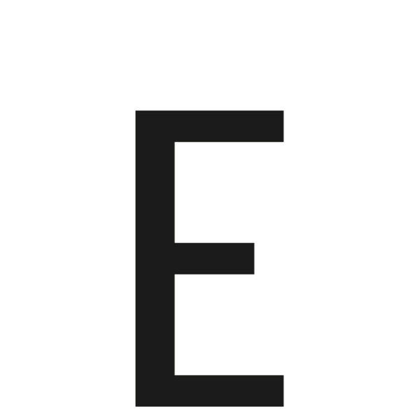 ALL IN POINT ΑΥΤΟΚΟΛΛΗΤΟ ΓΡΑΜΜΑ ΠΙΝΑΚΙΔΩΝ 60x30mm "E" - AIN-169339 LEFKELIS.GR