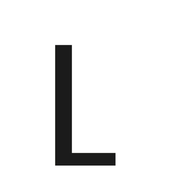 ALL IN POINT ΑΥΤΟΚΟΛΛΗΤΟ ΓΡΑΜΜΑ ΠΙΝΑΚΙΔΩΝ 60x30mm "L" - AIN-169346 LEFKELIS.GR