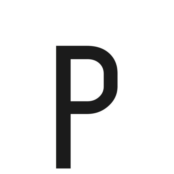 ALL IN POINT ΑΥΤΟΚΟΛΛΗΤΟ ΓΡΑΜΜΑ ΠΙΝΑΚΙΔΩΝ 60x30mm "P" - AIN-169350 LEFKELIS.GR