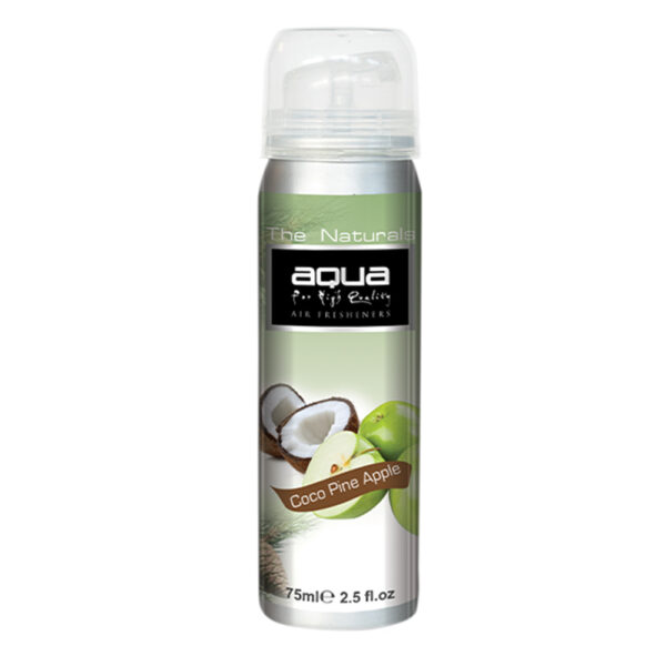 ALL IN POINT ΑΡΩΜΑΤΙΚΟ ΑΥΤΟΚΙΝΗΤΟΥ ΣΕ ΣΠΡΕΙ (SPRAY) ΜΕ ΑΡΩΜΑ ΚΑΡΥΔΑ & ΜΗΛΟ (COCOPINE APPLE) FRUITS SERIES 75ml AQUA - 1 TEM. - AIN-180547 LEFKELIS.GR