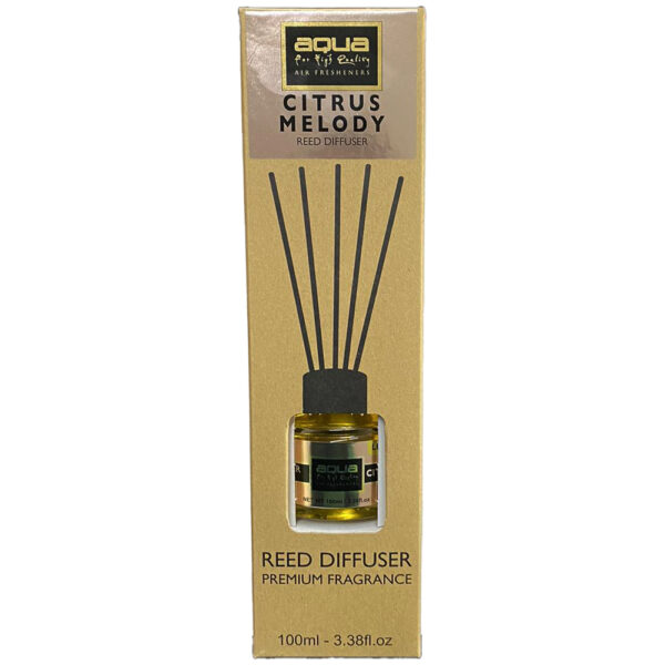 ALL IN POINT Αρωματικό Χώρου Citrus Melody Home Reed Diffuser με 6 Στικς Aqua 100 ml - 1 τμχ - AIN-179984 LEFKELIS.GR