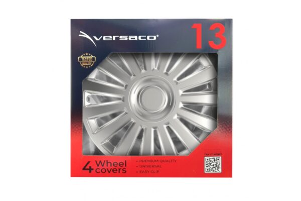 ΤΑΣΙ 13" HUBCAP LUXURY ΑΣΗΜΙ - ΣΕΤ 4 ΤΕΜ. ΣΕ ΚΟΥΤΙ AMIO - Image 2
