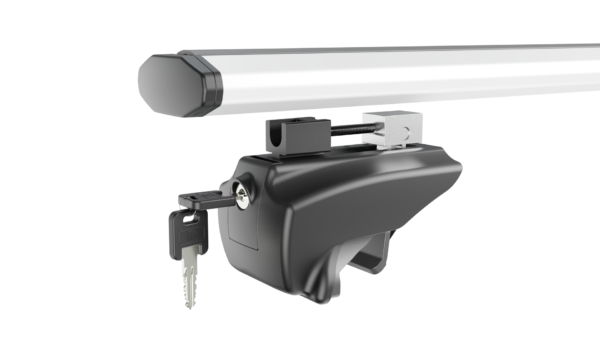 ΜΠΑΡΕΣ ΟΡΟΦΗΣ ΑΛΟΥΜΙΝΙΟΥ BLADE L SILVER 127cm ΜΕ ΑΚΡΑ GAMMA FLAT ΓΙΑ FLUSH / STANDARD RAILS MENABO - 2 ΤΕΜ. - Image 2