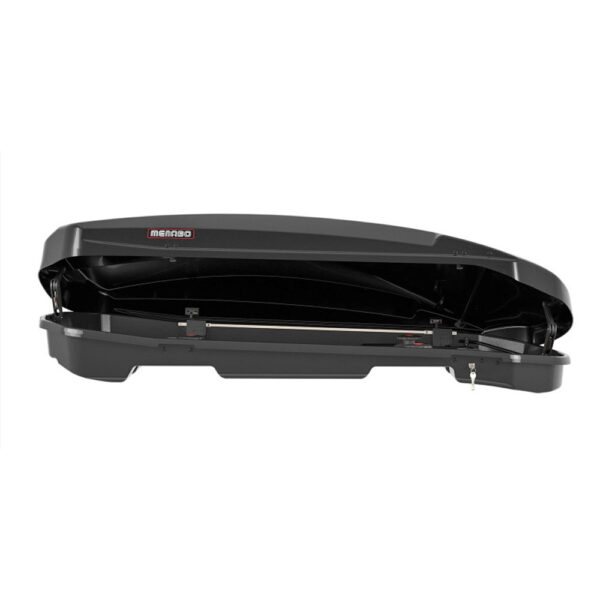 ΜΠΑΓΚΑΖΙΕΡΑ ΟΡΟΦΗΣ SATELLITE 550 DUO BLACK MΕ ΔΙΠΛΟ ΑΝΟΙΓΜΑ ΣΕ ΜΑΥΡΟ ΧΡΩΜΑ ΜΕ ΓΥΑΛΙΣΤΕΡΗ ΥΦΗ MENABO - 1 ΤΕΜ. - Image 2